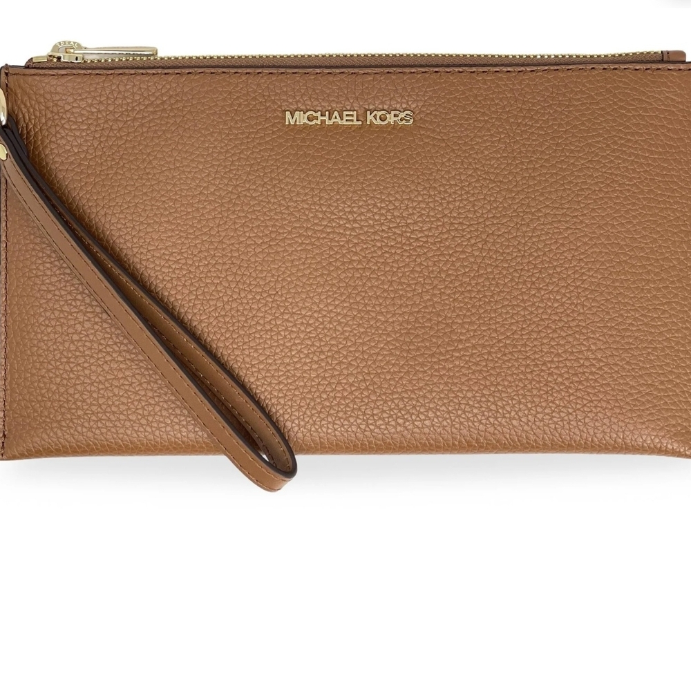 Michael Kors Tan Leather Wristlet